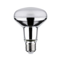 E27 - P 29054 Standard 230V LED reflektor R80 6,5W 4000K stříbrná - PAULMANN