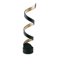 Stolní lampy dekorační - FAN LED-HELIX-L4C NER Stolní lampa LUME LED HELIX černá/zlatá, 12 W, 740 lm, 3000 K, 14,5 x 66 cm - FANEUROPE