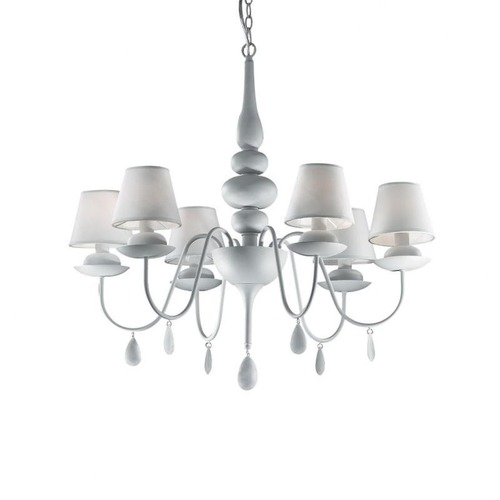 Dekorativní - ILUX 035581 Závěsné svítidlo Ideal Lux Blanche SP6 bianco 035581 bílé 75cm   - IDEALLUX - foto 1