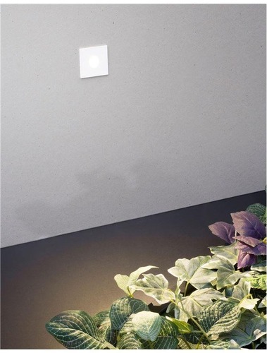 Zapuštěná - NV 8058001 Venkovní zapuštěné svítidlo do zdi PASSAGGIO bílý hliník LED 1W 3000K 3V IP54 délka kabelu 1.80m použijte driver 9020170 - NOVA LUCE - foto 1
