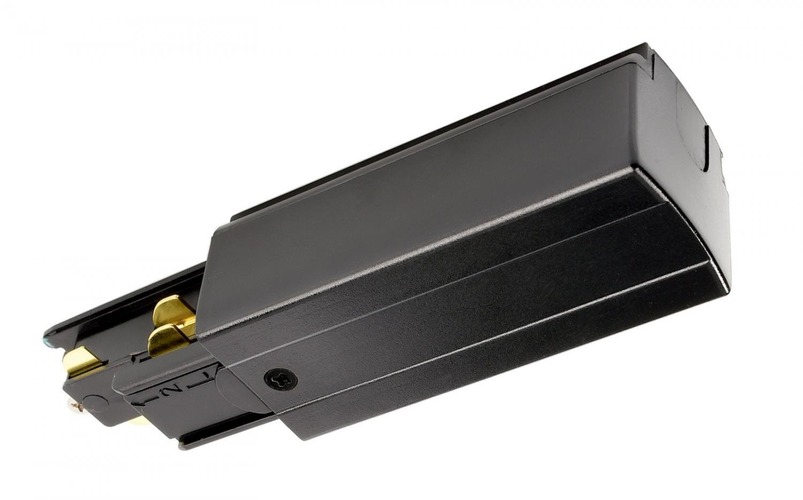 Lišty a příslušenství IVELA - IMPR 710515 Deko-Light 3-fázový kolejnicový systém D Line DALI elektrické napájení levé, černá - LIGHT IMPRESSIONS - foto 1