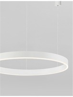 Kruhová - NV 9190755 Závěsné svítidlo MOTIF bílý hliník a akryl LED 55W 230V 3000K IP20 stmívatelné - NOVA LUCE