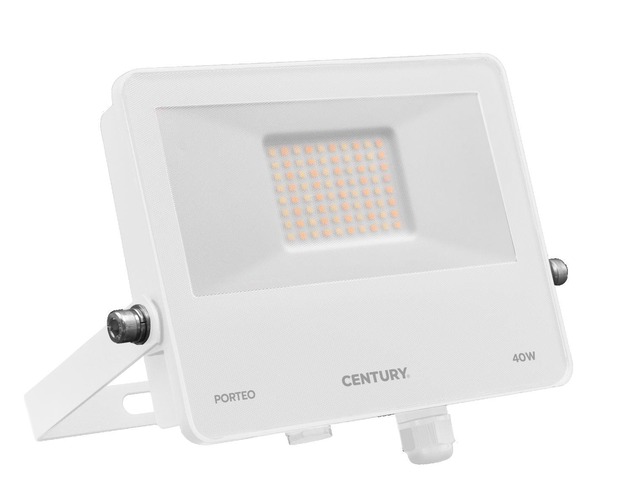 Reflektory - CEN PTOBI-409500 LED reflektor PORTEO bílá 40W 3000/4000/6500K IP65 - CENTURY - foto 1