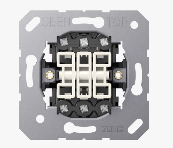 Vypínače a zásuvky - JU 5306EU Strojek trojvypínače 5306EU - JUNG - foto 1