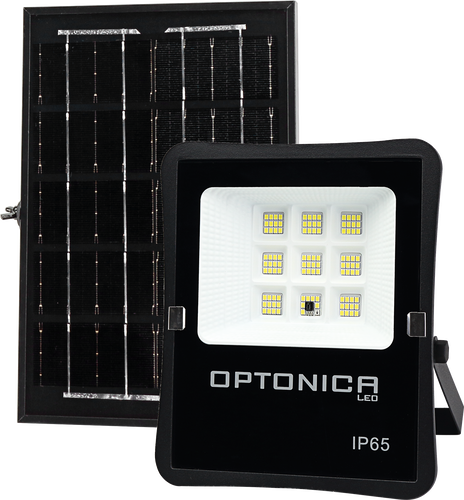 Solární světlomet - LED SMD světlomet se solárním panelem 6V / 8W - foto 1