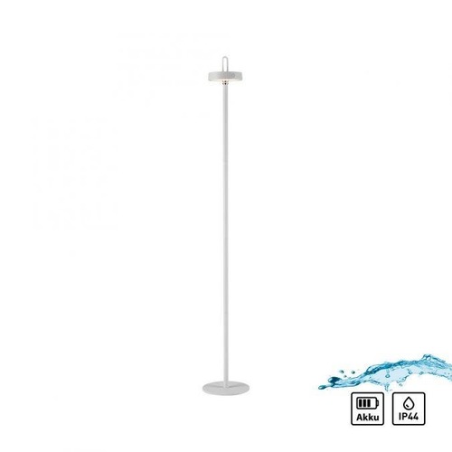 Dekorační - LD 19311-16 AMAG LED stojací svítidlo na baterie bílé dotykový stmívač IP44 do interiéru i na zahradu 2700K - JUST LIGHT - foto 1
