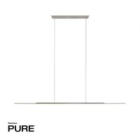 Podélná - PN 2301-15 Závěsné svítidlo PURE Surface LED 3000K 125cm platina - PAUL NEUHAUS