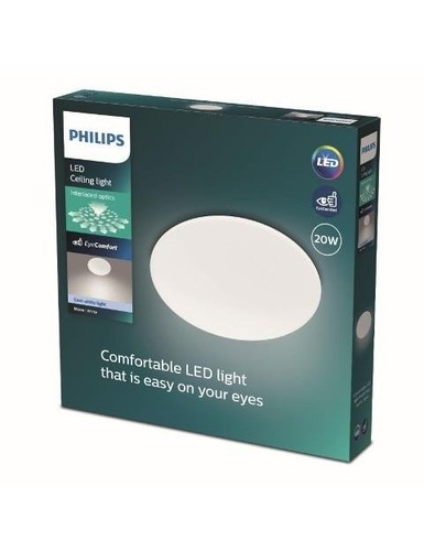 Plafoniéry - PH 8719514334991 Moire SVÍTIDLO STROPNÍ LED 20W 2300lm 4000K, bílá - PHILIPS (915005774211) - foto 1