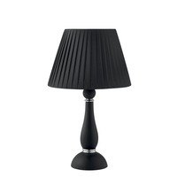 Stolní lampy dekorační - FAN I-ALFIERE/L1 NERO Stolní lampa Alfiere, černé/chrom, 1 x E14, 32 x 54 cm - FANEUROPE