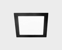 Hranatá - KHL K51703.04.RF.BK-BK.OP.ST.8.40 Zápustné svítidlo DISC SQ 30x30cm černé 24W 4000K 2350lm - KOHL-Lighting