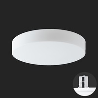 Koupelnová - OS ELS68635 ELSA V4 stropní/nástěnné skleněné polovestavné svítidlo bílá IP44 4000 K 19W LED nouzové kombinované 3 h (původní kód OS 68635) - OSMONT