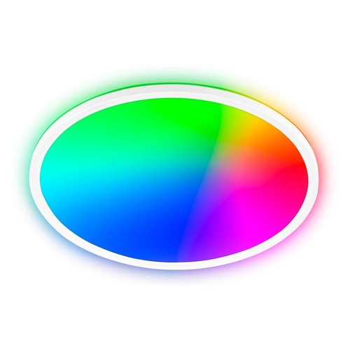 Kruhová - BRILO 7694016 Slim svítidlo LED panel pr.42 cm - 22W, 3000lm, LED, stmívatelné, dálkový ovladač, RGBIC, bílé - BRILO - foto 1