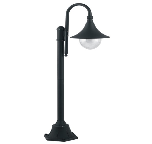 Sloupková - FAN LANT-PAVIA-P1 Sloupkové svítidlo PALETTO PAVIA černá, 1xE27, IP44, 130 x 51 cm - FANEUROPE - foto 1