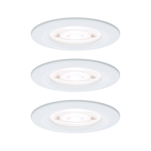 Koupelnová - P 92337 LED vestavné svítidlo Nova GU10 Flat nevýklopné IP44 3x4,9W 230V 4000K bílá mat - PAULMANN - foto 1