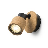 Bodová - RED R14464 ASTRA nástěnná korek/černá 230V GU10 4.5W - RED - DESIGN RENDL