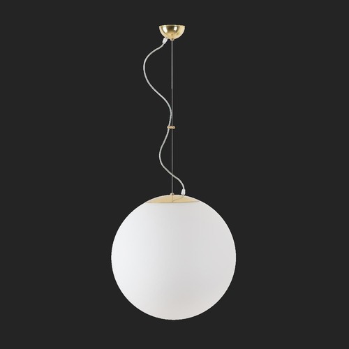 Nouzové osvětlení - OS ISI70741 ISIS L4 PM-M závěsné plastové svítidlo mosaz leštěná / bílá IP40 4000 K 41W LED nouzové kombinované 3 h (původní kód OS 70741) - OSMONT - foto 1