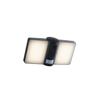 Reflektory - FAN LED-VYSOR-SECURITY Venkovní reflektor LED VYSOR antracit 20 W 2640 lm 4000 K stmívatelné Wi‑Fi, kamera/senzor 13,2x26,5x17 cm - FANEUROPE