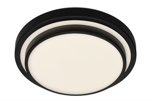 Kruhová - BRI 3459-015 LED stropní svítidlo, pr. 33,8 cm, 18 W, černá - BRILONER