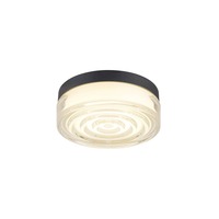 Kruhová - LA 1010211 CYFT WAVE XL Přisazené nástěnné a stropní svítidlo, 2700/3000/4000 K, 15 W, PHASE, 105°, IP65 černá / čirá - BIG WHITE (SLV)