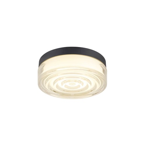 Kruhová - LA 1010211 CYFT WAVE XL Přisazené nástěnné a stropní svítidlo, 2700/3000/4000 K, 15 W, PHASE, 105°, IP65 černá / čirá - BIG WHITE (SLV) - foto 1