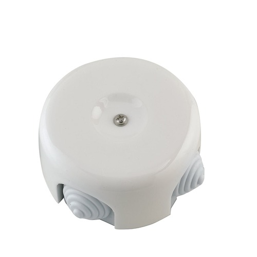 Stínidla, kryty, clony - FAN I-CLAY-SCADER Příslušenství – porcelánová krabice pro elektrický rozvod Clay, bílá, 8 x 4,5 cm - FANEUROPE - foto 1