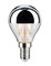 E14 - P 28663 LED kapka 2,6 W E14 zrcadlový svrchlík stříbrná teplá bílá - PAULMANN