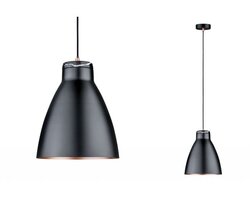 Kónická - P 79609 Závěsné svítidlo Neordic Roald černá / měď / mramor - PAULMANN