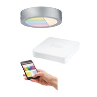 Downlight - P 5013 SmartHome startovací sada Cesena Panel 170mm RGBW včetně SmartFriends Box - PAULMANN