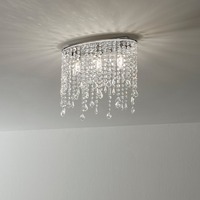 Dekorativní - FAN I-BREEZE/PL3 Stropní svítidlo Breeze, chrom, 3xE14, 40 x 15,5 x 36 cm - FANEUROPE