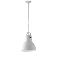 Kruhová - FAN I-LEGEND-S32 BCO Závěsné svítidlo Legend, bílé/niklové, 1 x E27, 31,5 x 184 cm - FANEUROPE