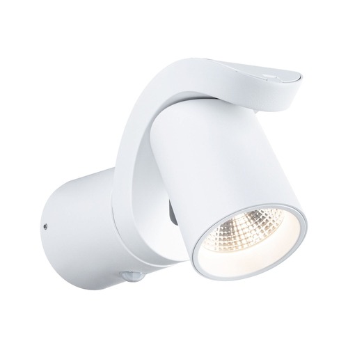 Nástěnná - P 94832 LED venkovní nástěnné svítidlo Cuff pohybové čidlo IP44 76x217mm 3000K 10W 230V 70° bílá hliník - PAULMANN - foto 1