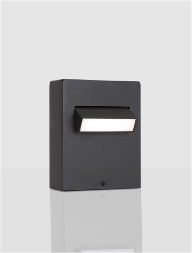 Sloupková - NV 9020925 Venkovní sloupkové svítidlo ZELDA černý hliník a akrylový difuzor proti oslnění LED 6W 3000K 100-240V IP65 - NOVA LUCE - foto 1