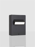 Sloupková - NV 9020925 Venkovní sloupkové svítidlo ZELDA černý hliník a akrylový difuzor proti oslnění LED 6W 3000K 100-240V IP65 - NOVA LUCE