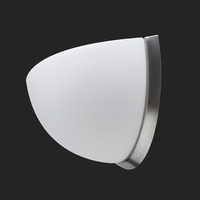 Dekorativní - OS NEL59464 NELA DL3 nástěnné skleněné svítidlo nerez broušená / bílá IP43 3000 K 15W LED HF (původní kód OS 59464) - OSMONT