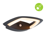 Nástěnná - P 94839 LED venkovní nástěnné svítidlo Akena pohybové čidlo neláká hmyz IP44 243x254mm 2200K 10,8W 230V antracit hliník - PAULMANN
