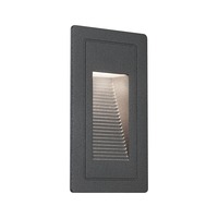 Zapuštěná - P 94382 Venkovní vestavné svítidlo do zdi High LED černá IP44 4W 230V teplá bílá 105x60mm - PAULMANN