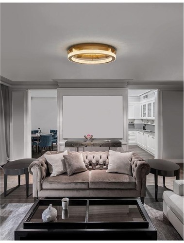 Kruhová - NV 9285620 Stropní svítidlo FIORE antický zlatý mosazný hliník a akryl LED 60W 230V 3000K IP20 stmívatelné - NOVA LUCE - foto 1