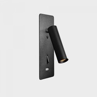 Zapuštěná - KHL K50702.01.WR.BK-BK.ST.8.30 SIGN zapuštěné svítidlo do zdi se čtecí lampou černá 3 W CRI >80 3000K Non-Dimm - KOHL-Lighting