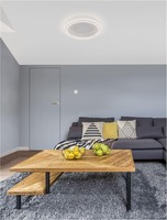 Kruhová - NV 9212913 Stropní svítidlo WILLOW bílá ocel a akryl D45x6mm LED 40W - NOVA LUCE