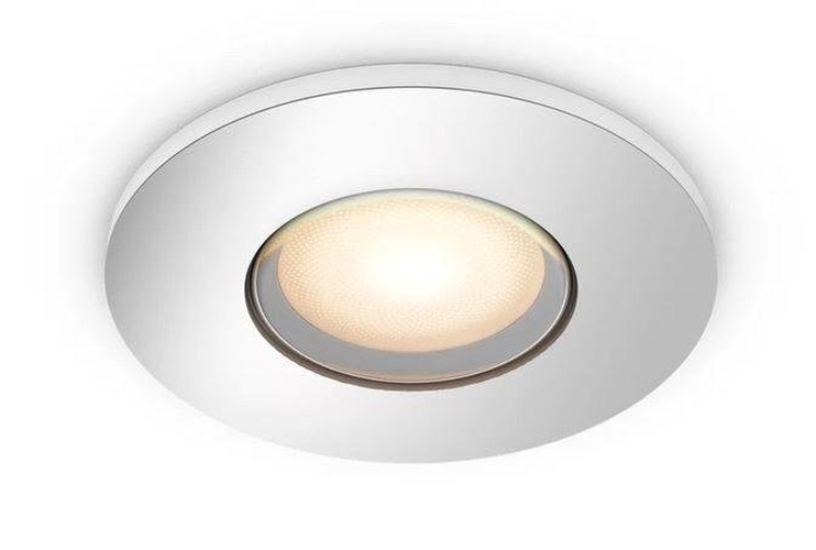 Koupelnová - PH 8720169317956 Hue WA Adore koupelnové zápustné svítidlo 1x GU10 LED 4,2W 400lm 2200-6500K 9cm kulaté IP44, chrom - PHILIPS - foto 1
