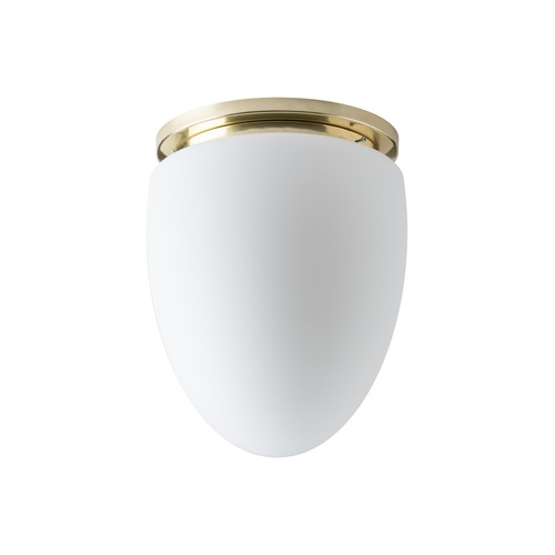 Kruhová - OS MIR59473 MIRA stropní skleněné svítidlo mosaz leštěná / bílá IP41 3000 K 27W LED (původní kód OS 59473) - OSMONT - foto 1