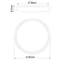 Kruhová - GLO 48419-18 ALEY 48419-18 Stropní svítidlo - GLOBO