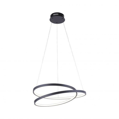 Kruhová - PN 2472-18 ROMAN LED závěsné svítidlo, kruhové, černá, elegantní design SimplyDim 3000K - PAUL NEUHAUS - foto 1