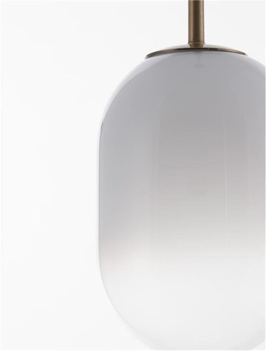 Koule - NV 9092821 Závěsné svítidlo CHRYSI mosazný zlatý kov a bílé sklo s přechody G9 1x5W 230V IP20 bez žárovky - NOVA LUCE - foto 1