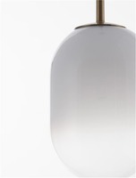 Koule - NV 9092821 Závěsné svítidlo CHRYSI mosazný zlatý kov a bílé sklo s přechody G9 1x5W 230V IP20 bez žárovky - NOVA LUCE