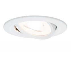 Kruhová - P 93639 Zápustné svítidlo Nova IP23 kulaté bílá 1ks max. 35W GU10 - PAULMANN