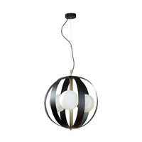 Dekorativní - ZUMA 133867-025793 1137 závěsné svítidlo NELA 40 cm černá-zlatá - ZUMALINE