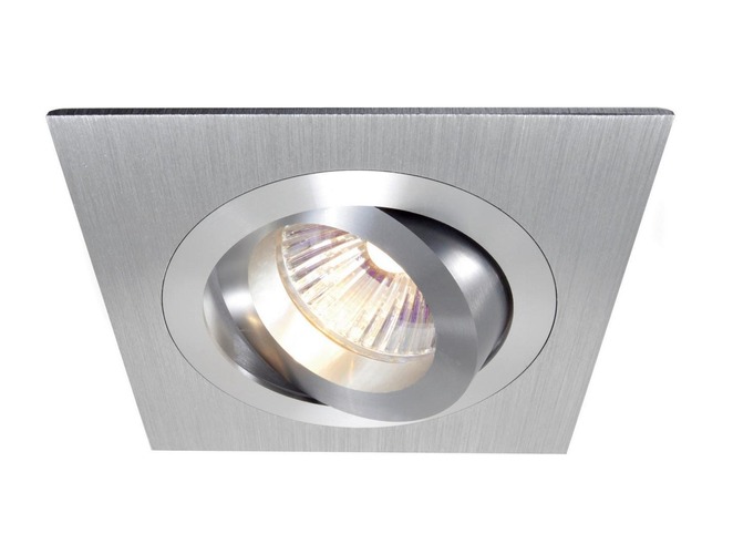 Hranatá - IMPR 110421 Zápustné svítidlo MR16 hliník hranaté Výklopné hliník-kartáčovan - LIGHT IMPRESSIONS - foto 1