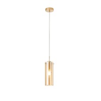 Subtilní - FAN I-MAGIC-S1-ORO Závěsné svítidlo Magic, zlatá/jantar, 1 x E27, 10 x 150 cm - FANEUROPE