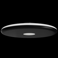 Kruhová - OS ZET60538 ZETA 2 PF stropní/nástěnné plastové svítidlo černá IP40 4000 K 38W LED - OSMONT